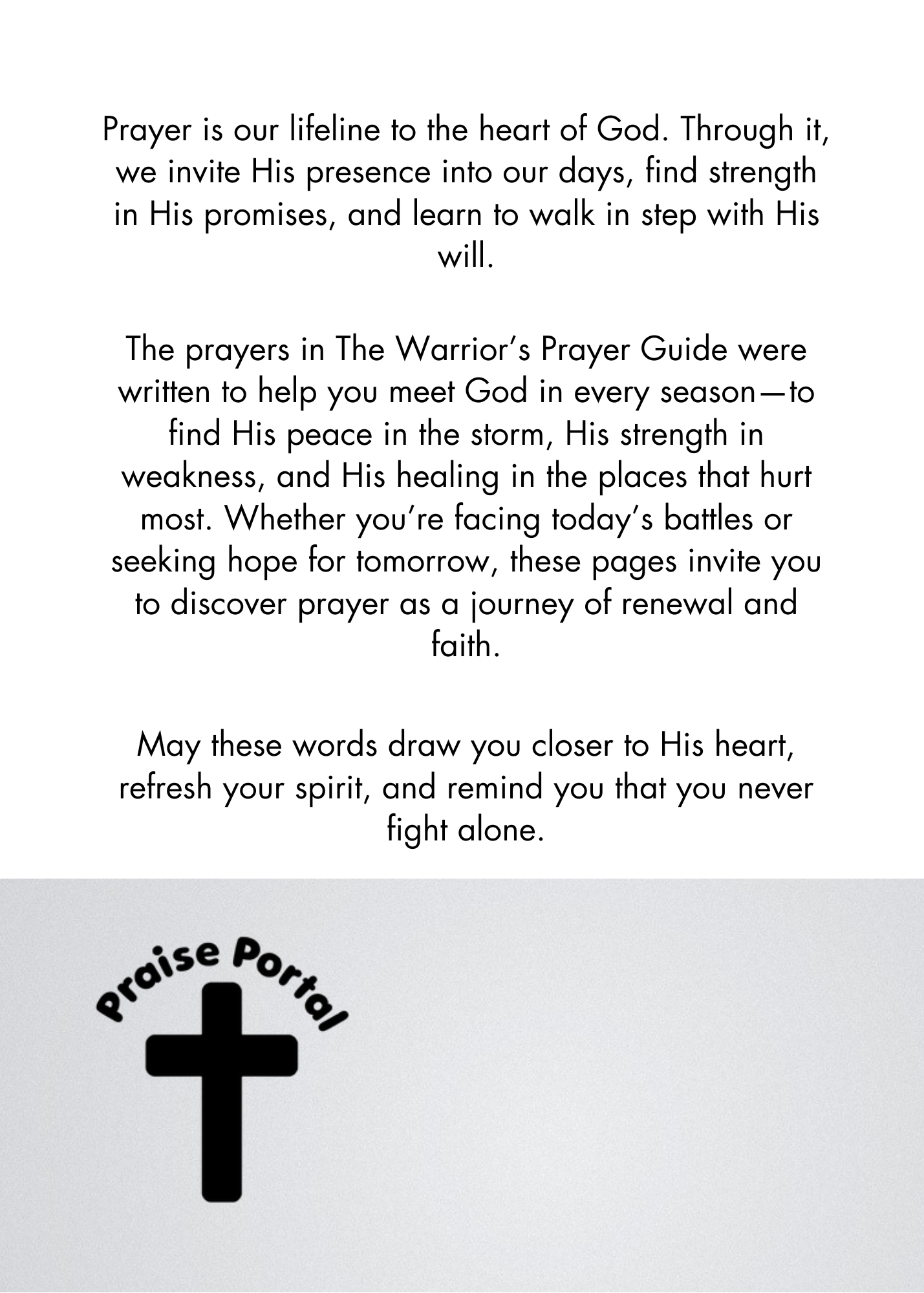 The Warrior's Prayer Guide